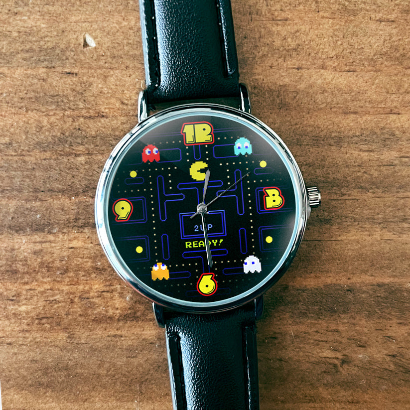 Pacman reloj de pulsera clásico
