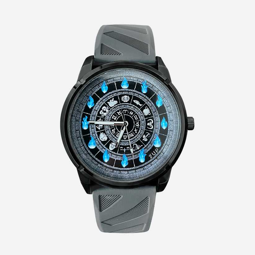 Reloj del zodiaco Liso Marco negro 45 mm
