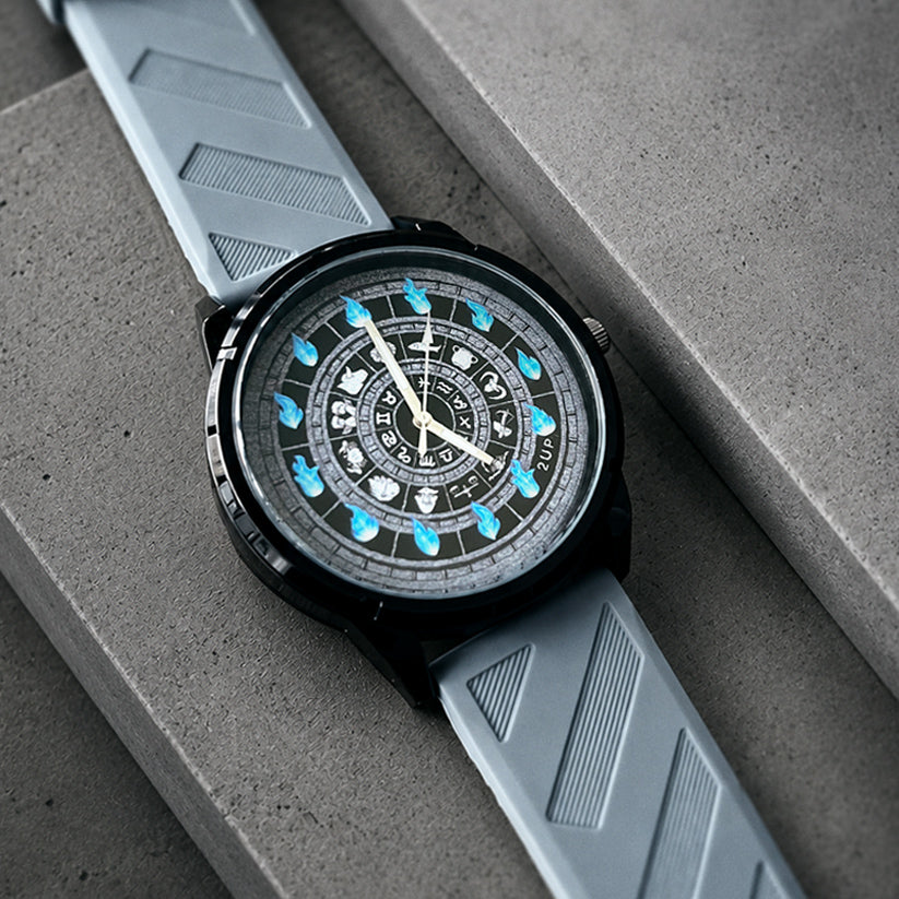 Reloj del zodiaco Liso Marco negro 45 mm